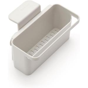 Brabantia Brabanta SinkSide in-Sink Organizer (Dark Gray) Tidy Storage/Drainage Container with Suction Cups for Kitchen Sink Sponges, Cloths, Dishsoap(Light Gray)