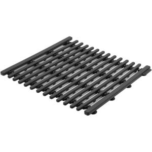 Brabantia Extendable Dish Drying Mat (Dark Gray) Silicone Washing Up Dish Draining Tray, Heat Resistant