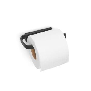 Brabantia Mindset Wall Mounted Toilet Roll Holder (Mineral Infinite Gray) Wide Opening, Bathroom Tissue Rack, Concealed Fixings, Anti-Rust Materials