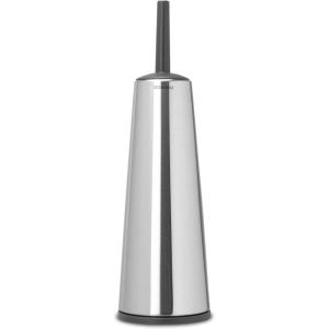 Brabantia ReNewToilet Brush & Holder Set (Matt Black) Free-Standing, Non-Slip/Scratch Base, Hygenic Discreet Toilet Bowl Cleaner(Matt Steel/Black)