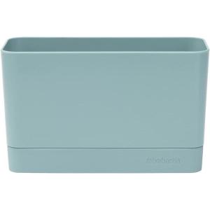 Brabantia Sink Organiser (Dark Gray) Non-Slip, Non-Scratch Kitchen Countertop Storage Caddy for Dish Brush, Soap, Cloths(Mint)