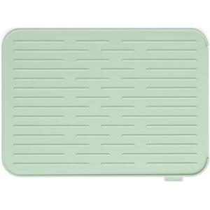 Brabantia Sinkside Silicone Dish Pot Drying Mat (Jade Green) Soft, Non-Slip Kitchen Counter Sink Top Drainer for Dishwashing(Jade Green)