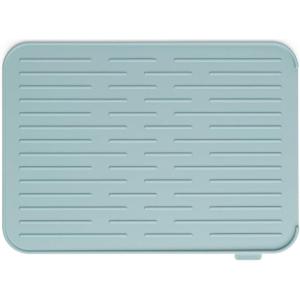 Brabantia Sinkside Silicone Dish Pot Drying Mat (Jade Green) Soft, Non-Slip Kitchen Counter Sink Top Drainer for Dishwashing(Mint)